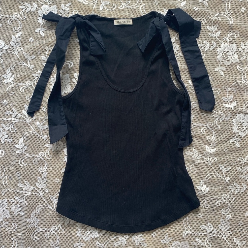 ulla johnson bailey bow shoulder tank!